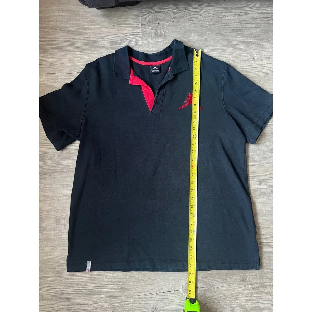 Air Jordan Men's Short Sleeve Polo Black Size XL